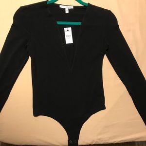 NWT Express One Eleven Long Sleeve Thong Body Suit